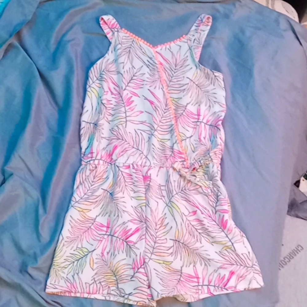 Colorful XXL tropical romper